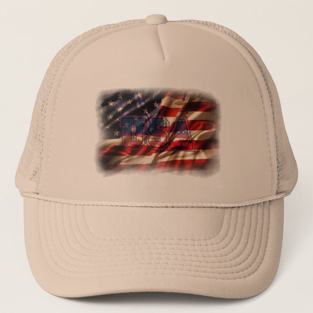 Patriotic Trucker Hat (Front)