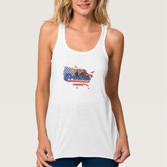 Patriotic Truckin' Singlet (Front)