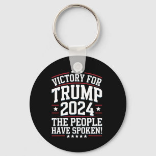 Patriotic Trump 2024 Victory Design For Supporters Key Ring