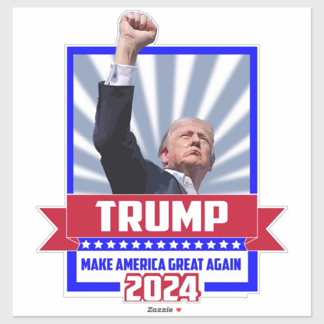 Patriotic Trump -Make America Great Again 2024 (Sheet)