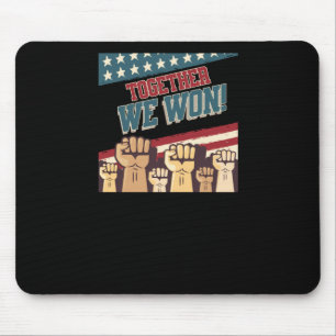 Patriotic Trump We Won Men Women Teen Kid 47 45  Mouse Pad