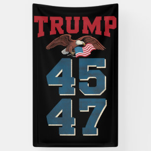Patriotic Trump Won 45 and 47 Victory Winner Trump Banner