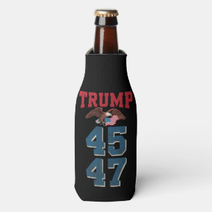 Patriotic Trump Won 45 and 47 Victory Winner Trump Bottle Cooler