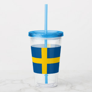 Patriotic Tumbler with flag of Sweden