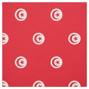 Patriotic Tunisia Flag Fabric