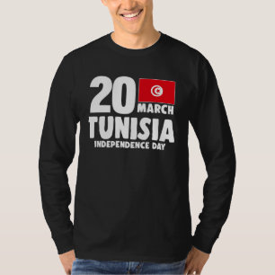 Patriotic Tunisia Flag Tunisian Independence Day T-Shirt