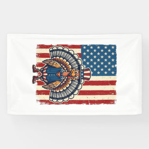 Patriotic Turkey Flag Vintage Engraving Shirt Desi Banner