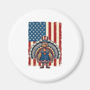 Patriotic Turkey Flag Vintage Engraving Shirt Desi Magnet