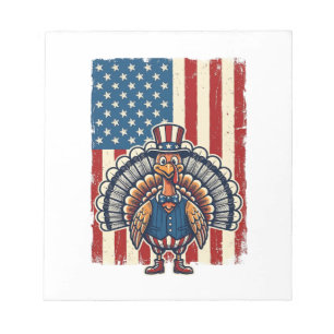 Patriotic Turkey Flag Vintage Engraving Shirt Desi Notepad