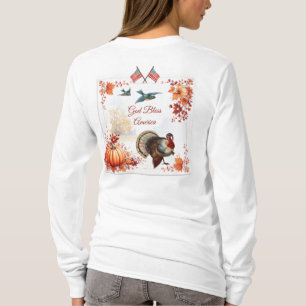 Patriotic Turkey Thanksgiving T-Shirt