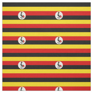 Patriotic Uganda Flag Fabric