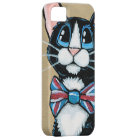 Patriotic UK Tuxedo Cat wearing Bow Tie Painting