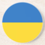 Patriotic Ukraine Flag Coaster<br><div class="desc">Patriotic flag of Ukraine.</div>