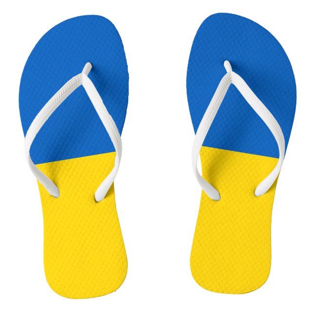 Patriotic Ukraine Flag Jandals (Footbed)