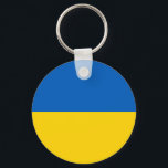 Patriotic Ukraine Flag Key Ring<br><div class="desc">Patriotic flag of Ukraine.</div>