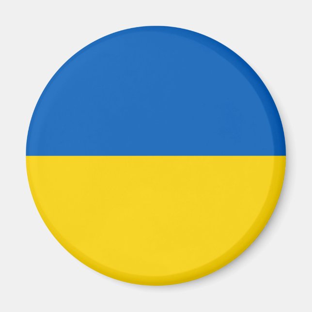 Patriotic Ukraine Flag Magnet (Front)