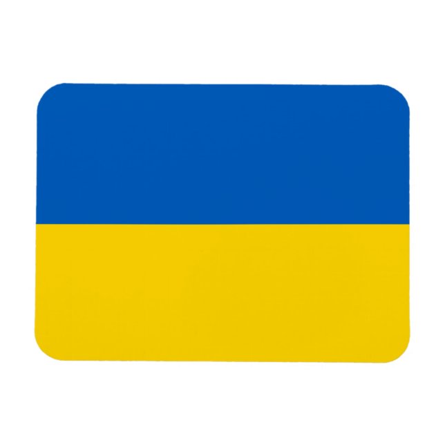 Patriotic Ukraine Flag Magnet (Horizontal)