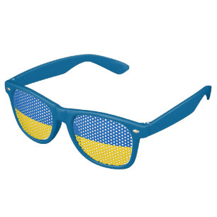 Patriotic Ukraine Flag Retro Sunglasses