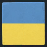 Patriotic Ukraine Flag Stone Coaster<br><div class="desc">Patriotic flag of Ukraine.</div>