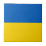 Patriotic Ukraine Flag Tile<br><div class="desc">Patriotic flag of Ukraine.</div>