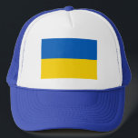 Patriotic Ukraine Flag Trucker Hat<br><div class="desc">Patriotic flag of Ukraine.</div>
