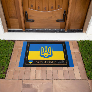 Patriotic Ukraine, Ukrainian Flag mats / Welcome