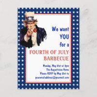 Patriotic Uncle Sam 4TH OF JULY BBQ BARBECUE