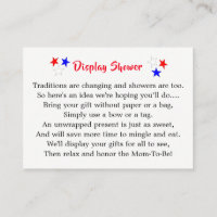 Patriotic Uncle Sam American Baby Shower Display