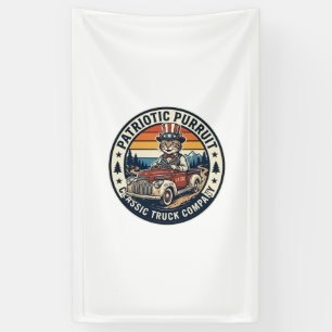 Patriotic Uncle Sam Cat Retro Sunset T-Shirt (5)_1 Banner