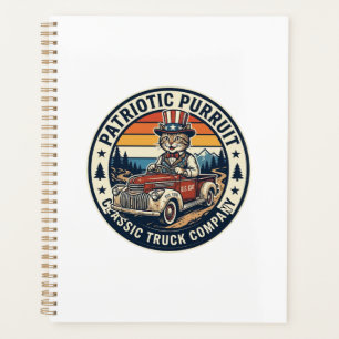 Patriotic Uncle Sam Cat Retro Sunset T-Shirt (5)_1 Planner
