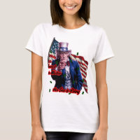 Patriotic Uncle Sam says: "Invest in water" on a