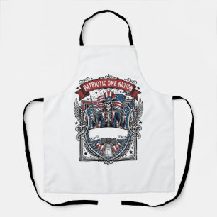 Patriotic Uncle Sam Skeleton Dark Patriot Skeleton Apron