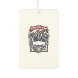 Patriotic Uncle Sam Skeleton Dark Patriot Skeleton Car Air Freshener