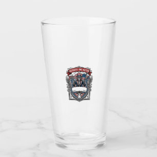 Patriotic Uncle Sam Skeleton Dark Patriot Skeleton Glass