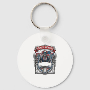 Patriotic Uncle Sam Skeleton Dark Patriot Skeleton Key Ring
