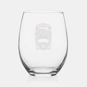 Patriotic Uncle Sam Skeleton Dark Patriot Skeleton Stemless Wine Glass