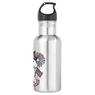 Patriotic Unicorn Fireworks Shirt Design_1 532 Ml Water Bottle