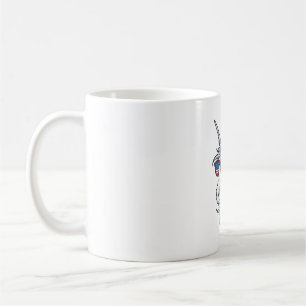 Patriotic Unicorn Flag Sunglasses Vintage Vector_1 Coffee Mug