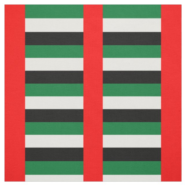 Patriotic United Arab Emirates Flag Fabric (Swatch)