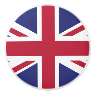 Patriotic United Kingdom Flag Ceramic Knob