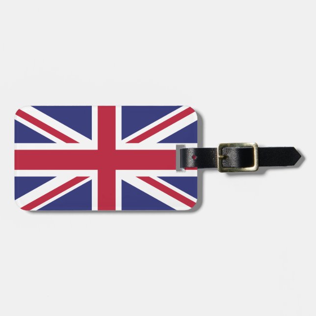 Patriotic United Kingdom Flag Luggage Tag (Front Horizontal)