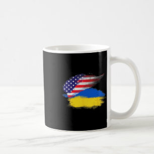 Patriotic United States Usa Ukraine American Ukrai Coffee Mug