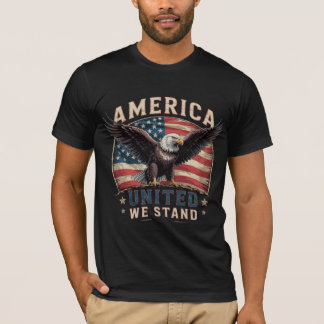 Patriotic United we Stand American Flag T-Shirt