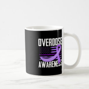Patriotic US Flag Drug Overdose Opioid Overdose Aw Coffee Mug