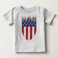 Patriotic USA American Flag Shield