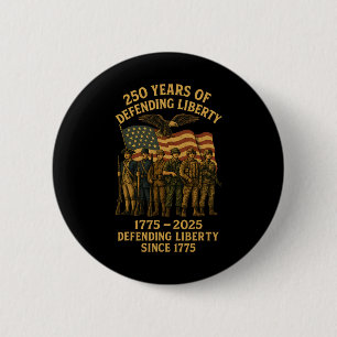 Patriotic Usa Army Us Military Parade 250th Annive 6 Cm Round Badge