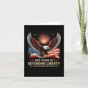 Patriotic Usa Army Us Military Parade 250th Annive Card
