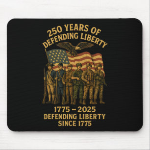Patriotic Usa Army Us Military Parade 250th Annive Mouse Pad