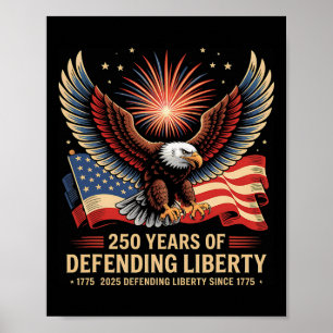 Patriotic Usa Army Us Military Parade 250th Annive Poster