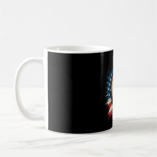 Patriotic USA Baseball American Flag Vintage Sport Coffee Mug